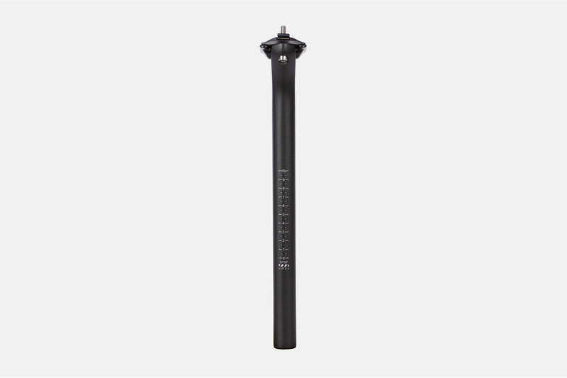 Lightweight carbon seatpost by Litebike, showcasing compatibility with standard bike frames and saddles, ensuring a secure and precise fit for optimal cycling performance.